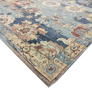 Handknotted Wool and Silk Contemporary <b>Abstract</b> <b>Rug</b> Premium Multicolor Living Room Carpet - Product Image 5