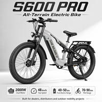 Vélo électrique à pneus larges 2000W à double moteur, 48V 25Ah, longue autonomie, suspension intégrale, tout-terrain, VTT, OEM ODM