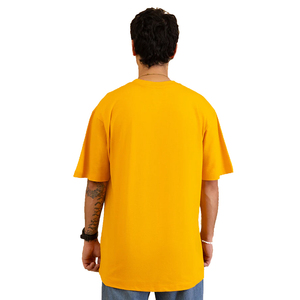 T-shirt unisexe premium en coton épais tricoté avec poche, coupe oversize, style streetwear, pour t-shirt à une poche - Product Image 4