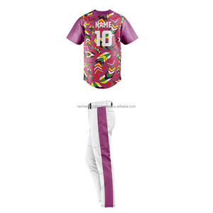 Costume de club de sublimation de baseball Uniforme de baseball à manches longues de haute qualité pour hommes Ensembles uniformes de baseball respirants - Product Image 6