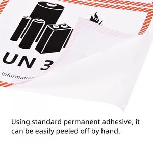 Étiquette d'expédition, autocollant fragile pour boîte, ne pas plier, manipuler avec soin, autocollant rectangulaire en papier pour emballage et enveloppe postale - Product Image 3