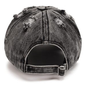 Gorra de béisbol de perfil bajo, sin estructura, desgastada, estilo vintage, descolorida, para papá - Product Image 3