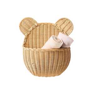 Panier mural en rotin Daisy pour chambre d'enfant, mobilier pour enfants, panier de rangement en osier tressé à la main pour chambre d'enfant, décoration suspendue pour chambre de tout-petit - Product Image 6
