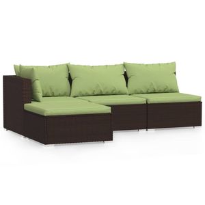 Set Lounge da Giardino Marrone e Verde - Product Image 2