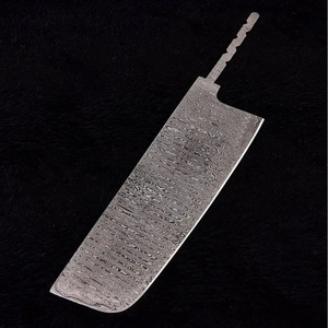 Couteau de Chef Personnalisé Fait Main Burraq, Lame en Acier Damas de 4-5,9 pouces, Épaisseur 3,0 mm, Étui en Cuir Moderne - Product Image 5