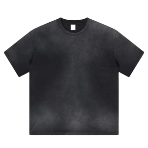 Camiseta Vintage con Logotipo Personalizado, 250 GSM, Algodón Grueso, Efecto Desgastado por el Sol, Estilo Urbano, Lavado Ácido, Corte Holgado - Product Image 2