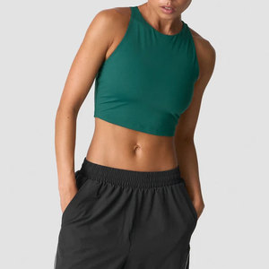 Nueva Camiseta de Yoga Transpirable para Mujer, Top Corto sin Mangas, de Alta Calidad, OEM, Ajustada, para Verano, Deportiva, para Correr - Product Image 4