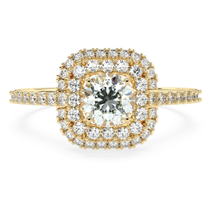 1,14 quilates G Color VS1 Claridad Diamante tachonado Anillo de diamante natural - Product Image 2