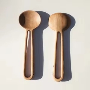 Stylish Wooden Salad Serving Set with <b>Smooth</b> Finish for Banquet and Dining Table Presentation - Product Image 5