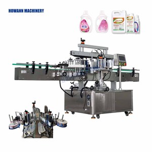 Machine d'étiquetage électrique double face de qualité professionnelle avec moteur pour bouteilles offrant des résultats de productivité élevés et constants - Product Image 1