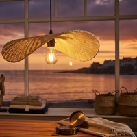 Küsten-Rattan Pendelleuchte Handgefertigte Geflochtene Deckenlampe für Heim, Resort, Hotel, Restaurant Dekoration Bestpreis