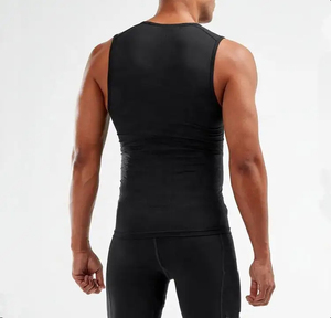 เสื้อกีฬาผู้ชายคุณภาพสูง เสื้อกล้ามออกกำลังกายแบบสั่งทำพิเศษ ทรงครอป บ็อกซี่ฟิต เสื้อกล้ามฟิตเนส เสื้อผ้าลำลองแนวสตรีทแวร์ - Product Image 6