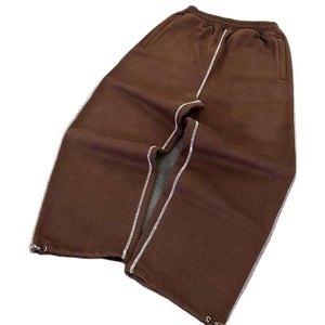 Pantalon de survêtement ample pour homme, style streetwear, en molleton écologique, avec bande latérale, ouverture de jambe réglable, haute qualité - Product Image 3