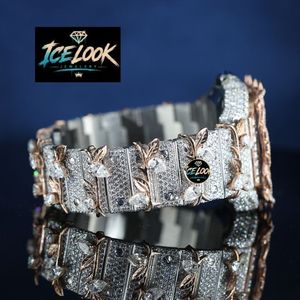 นาฬิกาข้อมือแบบกลไกทรงเหลี่ยม ประดับคริสตัล โทนสีโรสโกลด์ ดีไซน์หรูหรา - Product Image 2