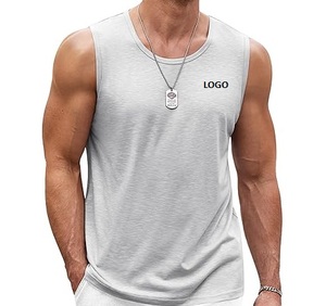 Plus Size Men's Cotton Tank Top Sleeveless Gym Fitness Training <b>Vest</b> Casual Sport Wear - Product Image 5
