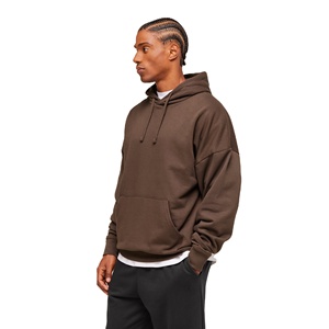 Sweats à capuche surdimensionnés Sweat à capuche vintage Impression personnalisée Logo Poids lourd Haute qualité Streetwear en coton Sweats à capuche à épaules tombantes pour hommes - Product Image 3