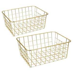 Industrial Black <b>Wall</b> Mounted Metal Wire Storage <b>Basket</b> <b>Hanging</b> Iron Rack Organizer for Kitchen Bathroom Office Pantry Space - Product Image 4