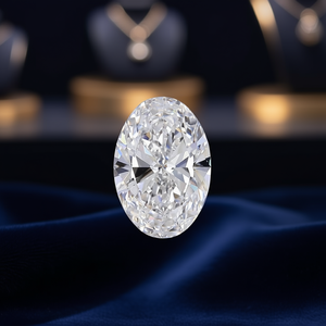 Diamant non monté certifié IGI 5.01 ovale VS1, diamant cultivé neuf - Product Image 3