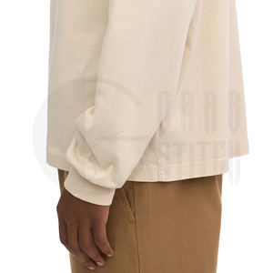 Camiseta de Manga Larga Extra Grande Personalizada para Hombre, Algodón Grueso, Estilo Urbano, Cuello Redondo, OEM ODM, Venta al Por Mayor - Product Image 4