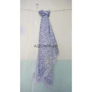 Wholesale Cotton Handmade Block Print Sarong Pareo Bikini Cover Up Large Beach <b>Wrap</b> Scarf Soft Women Summer Fashion - Product Image 6