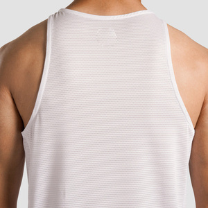 Customized Logo Printing Cotton/Polyester <b>Thermal</b> Breathable Gym Summer Solid Color Sleeveless Tank <b>Top</b> for men - Product Image 5