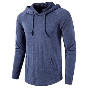 Sweat-shirt de sport à capuche pour homme, décontracté, à manches longues, coupe ajustée, taille slim, idéal pour la course à pied et la gym - Collection Automne - Product Image 1
