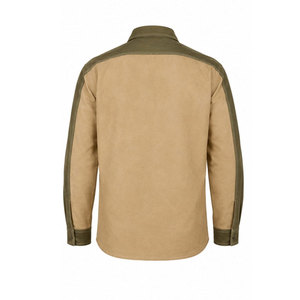 Chemise Western Homme Ignifuge en Coton Haute Qualité 2027 - Chemise de Soudure Robuste Triple Couture Design Vert Tan avec Boutons Pression Nacrés - Product Image 3