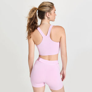 Conjunto de yoga para mujer, ropa deportiva, sujetador deportivo y pantalones cortos, conjunto para gimnasio, entrenamiento, ejercicios, top de yoga, sujetadores y pantalones cortos cómodos y elásticos. - Product Image 4