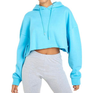 Sudaderas con Capucha Cortas para Mujer, Ropa Deportiva, Sudaderas Cortas - Product Image 1