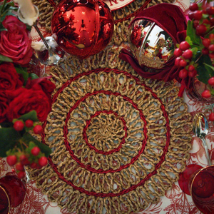 Decoración de Mesa Estilo Boho, Manteles Individuales de Seagrass, Manteles Individuales Redondos de Mimbre Tejidos a Mano de Alta Calidad, Hechos en Vietnam por KingCraftViet - Product Image 5