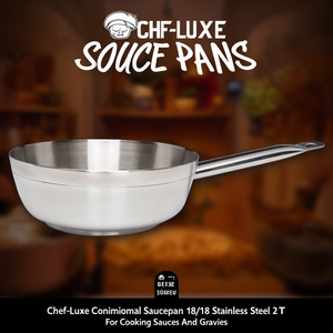 Pentola conica Chef-Luxe in acciaio inossidabile 18/10 da 2 litri per cucinare salse e condimenti - Product Image 4