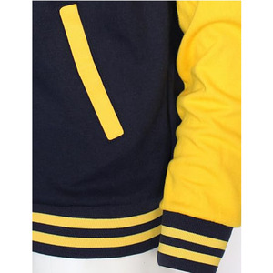 High Quality College Men Black Custom Logo Blank Baseball Varsity <b>Jacket</b> - Product Image 2