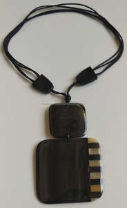 สร้อยคอฮอร์นวินเทจเรียมแฮนด์เมดทันสมัยพร้อมโซ่ลูกปัดเพชรรูปสมอที่ทันสมัยของขวัญสำหรับทุกเพศจากผู้ผลิต - Product Image 4