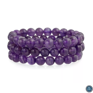 Unisex Wholesale Gemstone Natural Star Amethyst <b>Crystal</b> <b>Beaded</b> Bracelet Cross Healing Perfect Gift Idea Rich Purple bracelets - Product Image 3