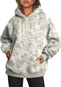 Sweat-shirt à capuche surdimensionné personnalisé pour femme, en molleton brossé doux, pull à manches longues avec imprimé graphique, vêtement tendance - Product Image 1