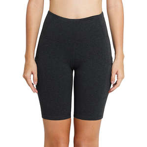 Shorts Deportivos de Cintura Alta para Mujer, Transpirables, de Secado Rápido, para Yoga, Ejercicio, Running, Gimnasio, Spandex/Nylon, Venta al Por Mayor, Alta Calidad - Product Image 4