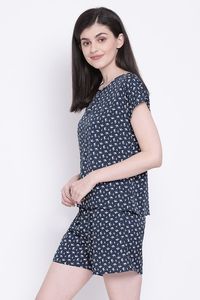 Women's Printed Bird Pattern Shorts <b>Skirt</b> <b>Elastic</b> Waist Casual Knitted Cotton Breathable Regular Fit - Product Image 4