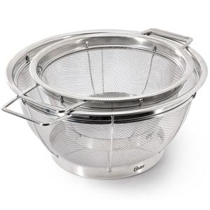 Rustproof Stainless Steel Frying Basket with Folding Handle for Oil Frying and Food Draining - Product Image 1