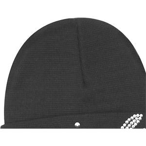OEM Black Rhinestone Beanie Hat Women <b>Men</b> Rib Knit Winter Warm <b>Cap</b> Custom Logo Streetwear Soft Skull <b>Cap</b> - Product Image 3