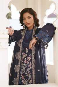Robe traditionnelle élégante pour femmes en soie Salwar Kameez, longueur cheville, avec broderie perlée, pour les occasions de mariage, style pakistanais - Product Image 4