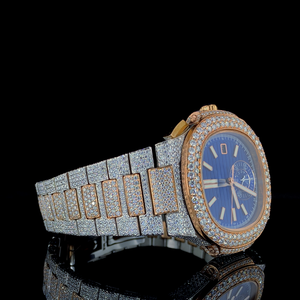 Reloj de Lujo Hecho a Mano, Edición Limitada, Joyería de Belleza Artística, Unisex, Clásico, Hip Hop, Mecánico Automático, ETA, Zafiro - Product Image 3