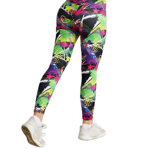 Leggings de sport pour femmes à taille haute, motif géométrique coloré personnalisé, extensibles et confortables, de qualité supérieure - Product Image 6