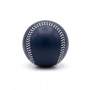 Pelota de Entrenamiento de Béisbol para Diestros, Color Azul Sólido con Costuras Rojas, Bate de Cuero Compuesto Resistente, Diseño Estándar, 9 Pulgadas - Product Image 2