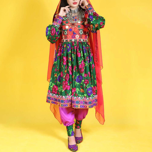 Nuevo Vestido Afgano Kutchi en Oferta, Vestido Étnico Afgano Hecho a Mano con Espejos, Vestido Tradicional de la Cultura Afgana para Mujer - Product Image 5