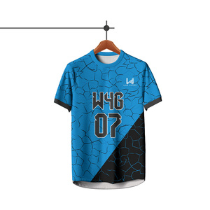 Men's Custom Sublimated Soccer Jersey 100% Polyester Breathable Mesh Quick Dry Short Sleeve Team Uniform Front <b>Logo</b> Printed - Product Image 1