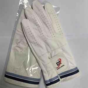 Gants de golf pour hommes OEM ODM personnalisés 2025, en cuir d'agneau Cabretta véritable blanc, respirants, antidérapants, sportifs - Product Image 2