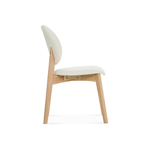 Chaise de salle à manger rembourrée en bois de mahogany massif Nuame, mobilier pour la maison - Product Image 5