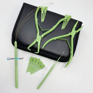 Wholesale Surgical Grade Stainless Steel Hair <b>Extension</b> <b>Micro</b> Ring Applicator and Removal Pliers Tools Kit Set - Product Image 1