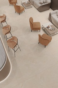 Losas de Porcelana Pulida Palermo Bisque, Superficies Elegantes con Efecto Mármol para Interiores de Lujo - Product Image 2