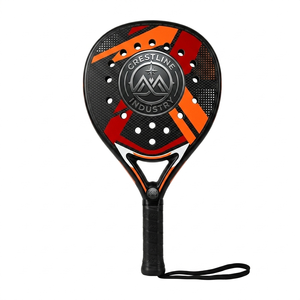 Raqueta de Pádel Profesional de 1 Pieza con Empuñadura de Fibra de Carbono y Red de Poliéster, 47 cm de Longitud, 360 g de Peso, Portátil y Duradera - Product Image 1